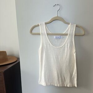 Calvin Klein Women's Ivory Tank Top